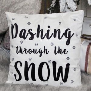 Dashing Through the Snow - Pillow Cover